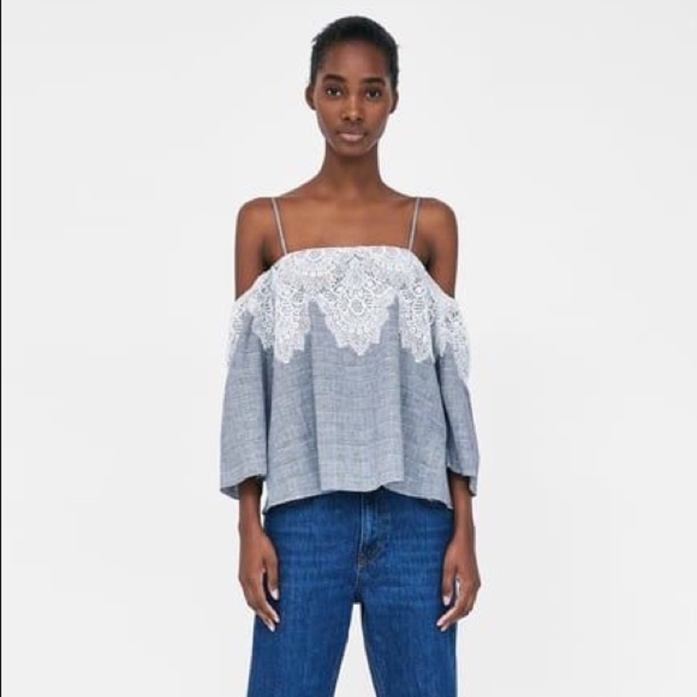 Zara Off The Shoulder Top